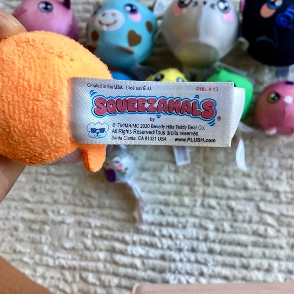 Lot Of 11 Squeezamals cow unicorn seal elephant turkey gecko fish squish lot - Picture 7 of 8